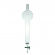 Columns,Chromatography,Standard Tape Joints,PTFE Stopcock,Reservoirs 250mL,With Fritted Discs