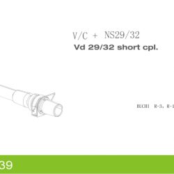 Rotary Evaporator R-100/R3 Steam Conduit V/C+Clamp NS29/32 032339