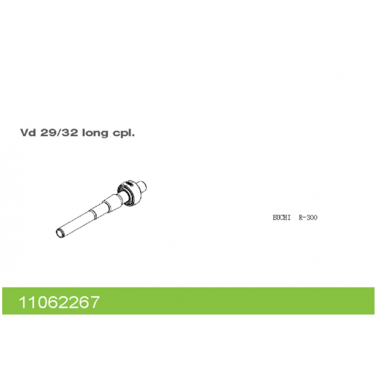 Rotary Evaporator Buchi Glass Steam Duct Vd 29/32 long cpl.11062267 Rotary Evaporator Buchi Glass Steam Duct Vd 29/32 long cpl.11062267