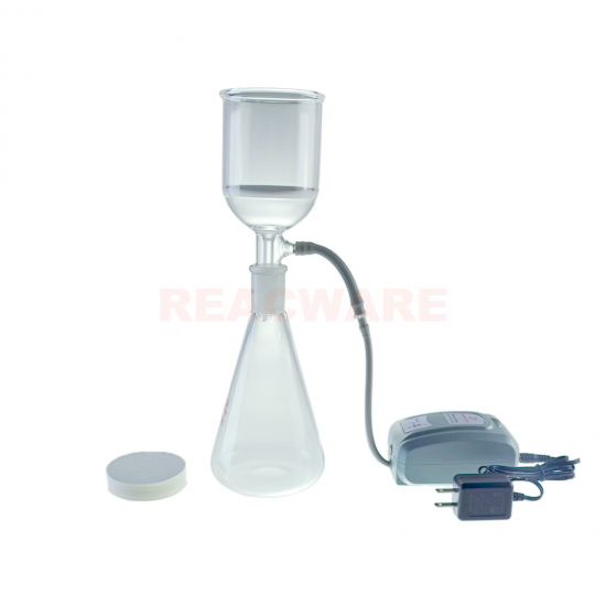 Laboratory filter glassware kit with the Vacuum mini Pump