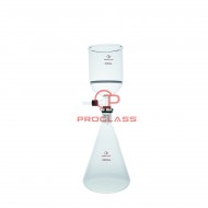 Filtering buchner set ,Erlenmeyer flask plus the Buchner Funnel