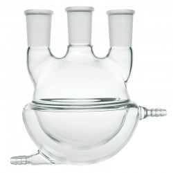 Three Necks Round Bottom Flask,Heavy Wall,Half Jacketed