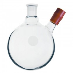 Flasks,Heavy wall,Round Bottom,Side Tubulation