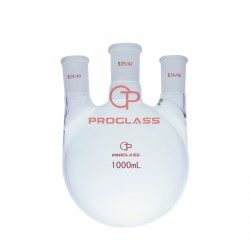 Three Necks Round Bottom Flask,1000ml ,Straight Side neck