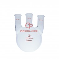 Three Necks Round Bottom Flask,500ml ,Straight Side neck