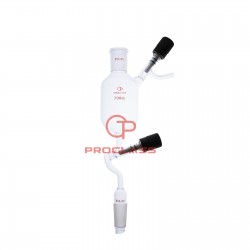 Funnels, Squibb, Separatory, High vacuum valve