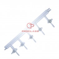 Manifold,Vacuum/Inert Gas,high vacuum hollow glass stopcocks
