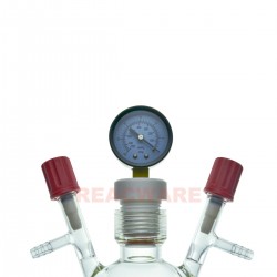 Vacuum Reactor Flask with Vacuum Gauge 35#