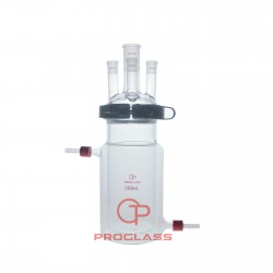 Separate Jacket Reactor,Four Necks with Easy Open PTFE Clamp