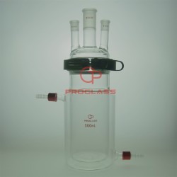 Separate Jacket Reactor,Three Necks with Easy Open PTFE Clamp