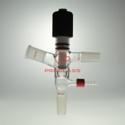 Improved Glass Vacuum Cut Off Adapter with Joints 24/40 and GL14,75°