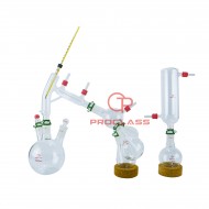 Short Path 1L Chemistry Lab Glassware Distillation Kit with Cold Trap kit