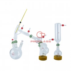 Short Path 1L Chemistry Lab Glassware Distillation Kit with Cold Trap kit
