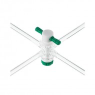 Stopcocks,Four Way,PTFE Plugs