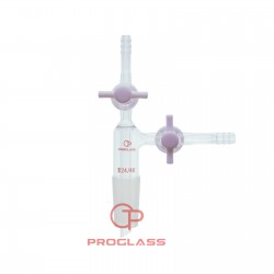 Adapters,Three way,PTFE Stopcock,With inlet tube