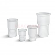 Rubber Screw Sleeve Type Septum Stopper,White (Pack 10)