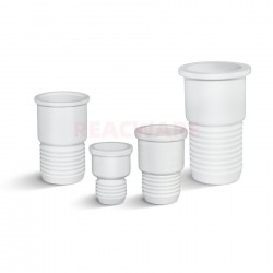 Rubber Screw Sleeve Type Septum Stopper,White (Pack 10)