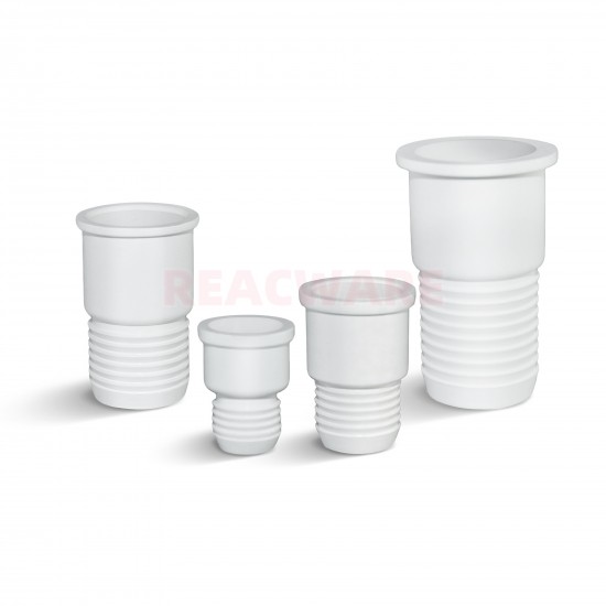 Rubber Screw Sleeve Type Septum Stopper,White (Pack 10)